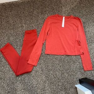 Lulu lemon crop top set